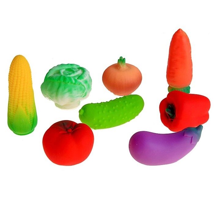 Набор резиновых игрушек «Овощи» от компании Интернет - магазин Flap - фото 1
