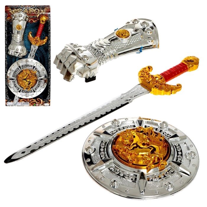 Набор рыцаря «Орден Льва», меч, перчатка и щит от компании Интернет - магазин Flap - фото 1