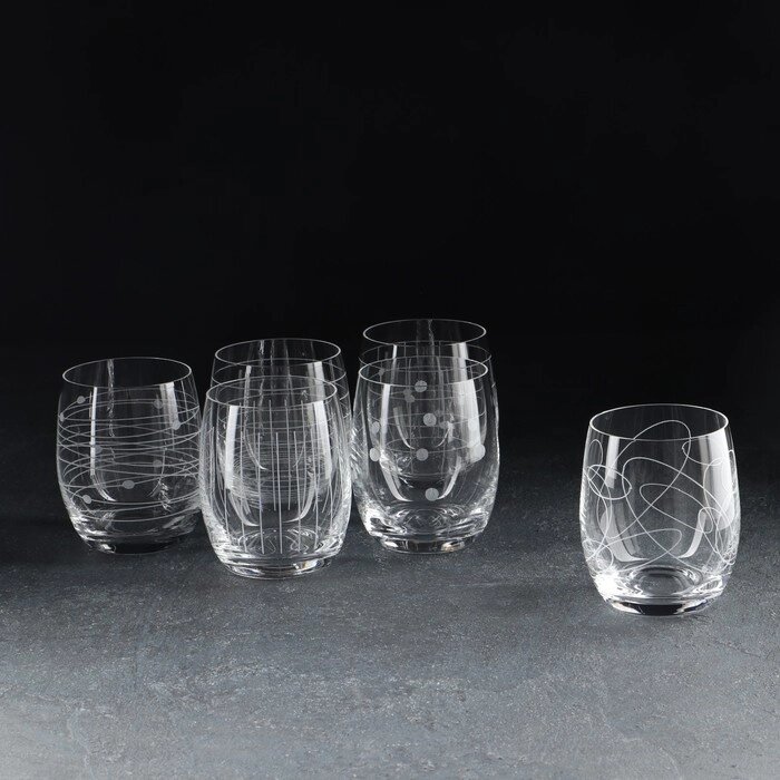 Набор стаканов для виски «Клаб Elements», 6 шт, 300 мл, хрустальное стекло от компании Интернет - магазин Flap - фото 1