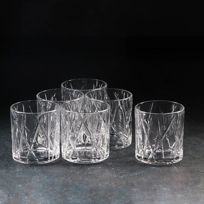 Набор стаканов стеклянных «Фрост», 350 мл, 8,49 см, 6 шт от компании Интернет - магазин Flap - фото 1