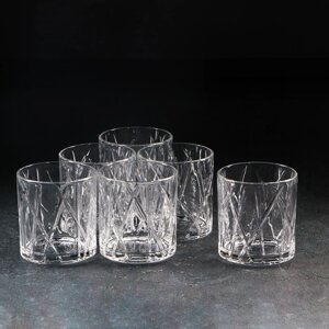 Набор стаканов стеклянных «Фрост», 350 мл, 8,49 см, 6 шт