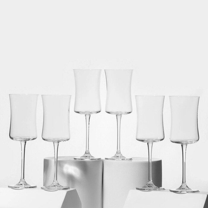 Набор стеклянных бокалов для белого вина BUTEO, 260 мл, 6 шт от компании Интернет - магазин Flap - фото 1