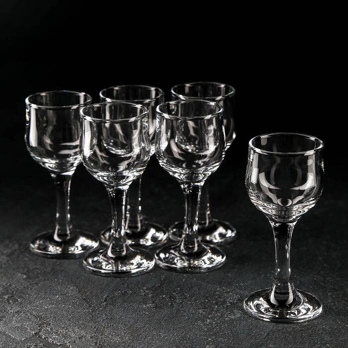 Набор стеклянных бокалов для ликёра Tulipe, 55 мл, 6 шт от компании Интернет - магазин Flap - фото 1