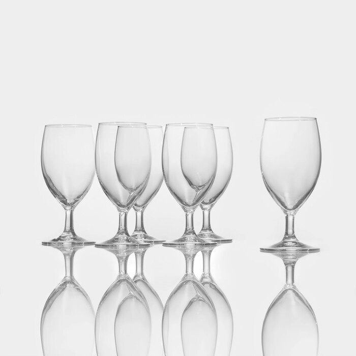 Набор стеклянных бокалов для пива Luminarc RAINDROP, 350 мл, 6 шт, цвет прозрачный от компании Интернет - магазин Flap - фото 1