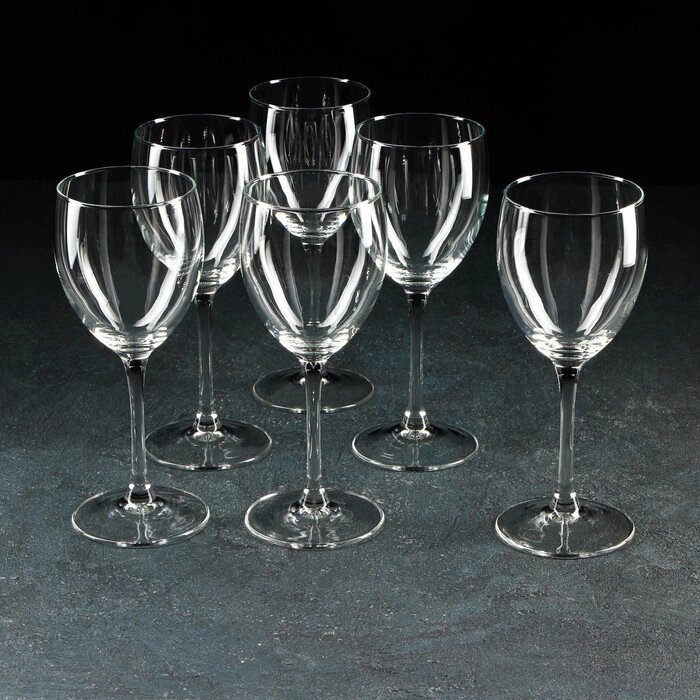 Набор стеклянных бокалов для вина «Эталон», 350 мл, 6 шт от компании Интернет - магазин Flap - фото 1