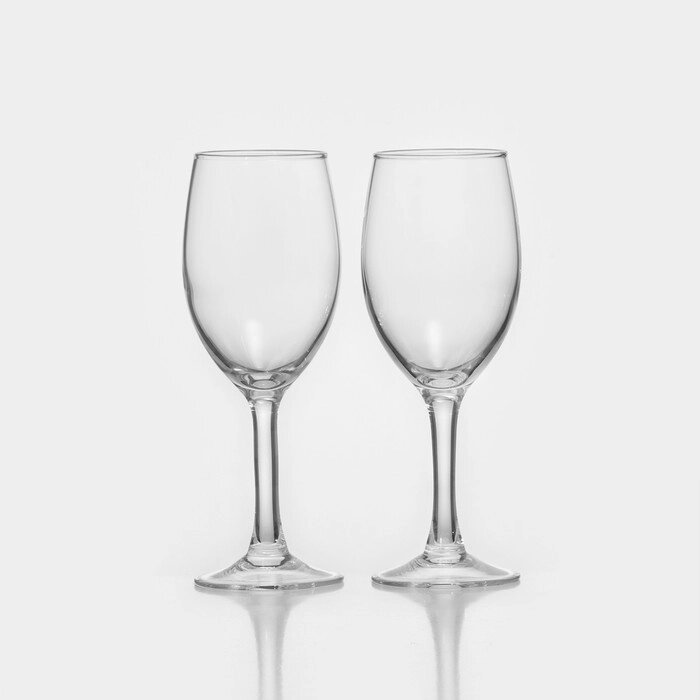 Набор стеклянных бокалов для вина Luminarc RAINDROP, 190 мл, 2 шт, цвет прозрачный от компании Интернет - магазин Flap - фото 1