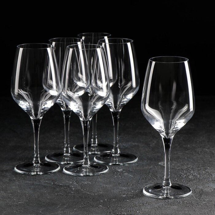 Набор стеклянных бокалов для вина «Напа», 360 мл, 6 шт от компании Интернет - магазин Flap - фото 1