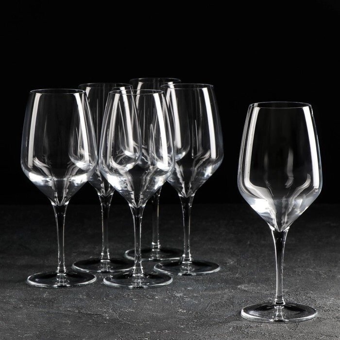 Набор стеклянных бокалов для вина «Напа», 470 мл, 6 шт от компании Интернет - магазин Flap - фото 1