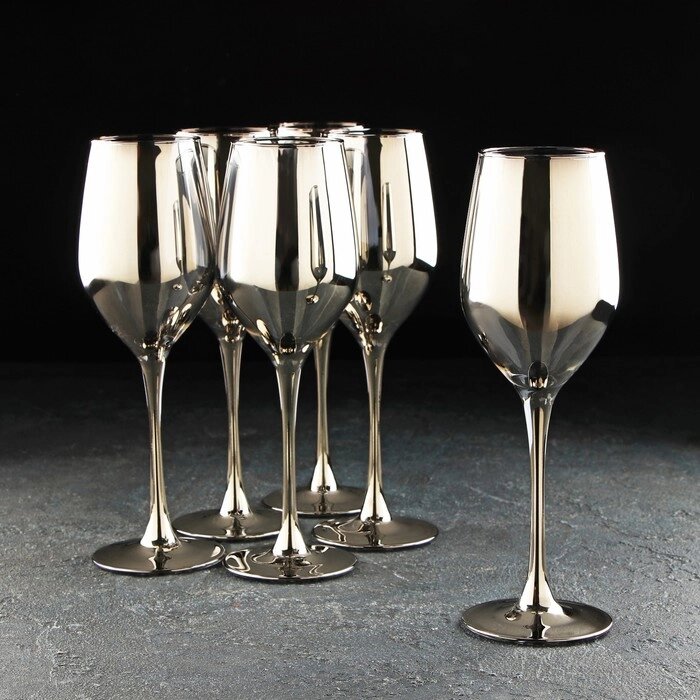Набор стеклянных бокалов для вина «Селест», 270 мл, 6 шт от компании Интернет - магазин Flap - фото 1