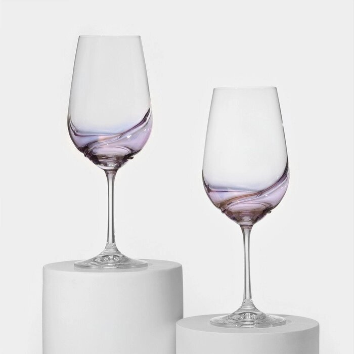 Набор стеклянных бокалов для вина «Турбуленция», 550 мл, 2 шт от компании Интернет - магазин Flap - фото 1
