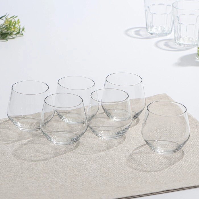 Набор стеклянных низких стаканов Luminarc VAL SURLOIRE, 360 мл, 6 шт, цвет прозрачный от компании Интернет - магазин Flap - фото 1