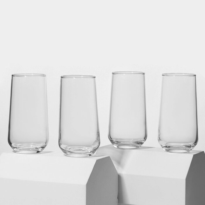 Набор стеклянных стаканов Allegra, 470 мл, 4 шт от компании Интернет - магазин Flap - фото 1