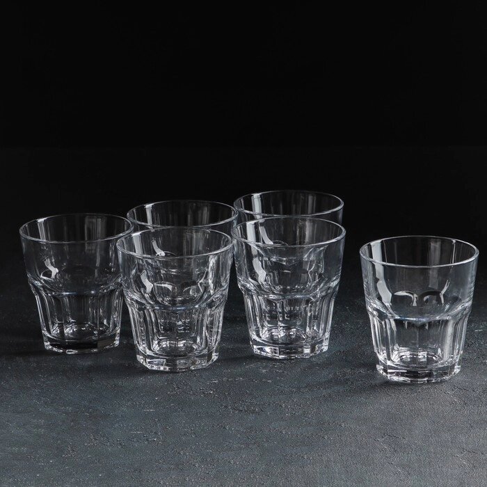 Набор стеклянных стаканов Casablanca, 265 мл, 6 шт от компании Интернет - магазин Flap - фото 1