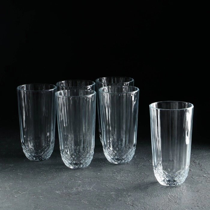 Набор стеклянных стаканов Diony, 6 шт, 345 мл от компании Интернет - магазин Flap - фото 1
