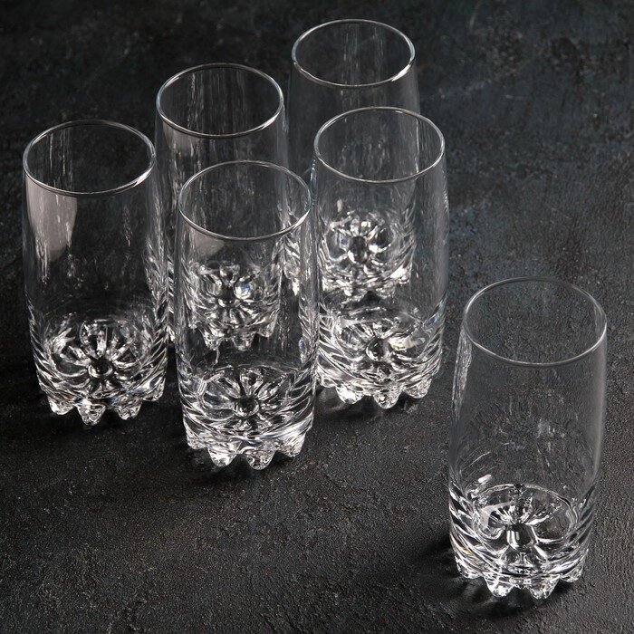 Набор стеклянных стаканов для коктейля Sylvana, 385 мл, 6 шт от компании Интернет - магазин Flap - фото 1