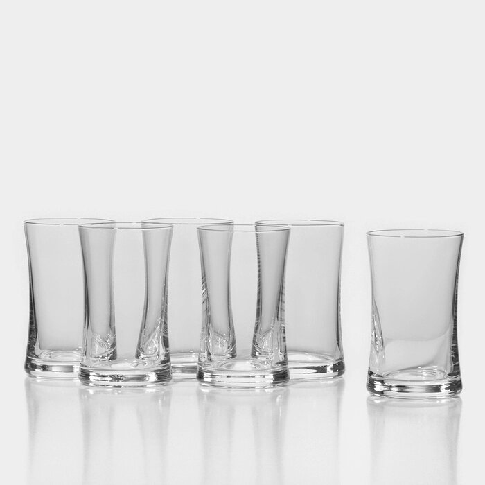 Набор стеклянных стаканов для сока BUTEO, 150 мл, 6 шт от компании Интернет - магазин Flap - фото 1