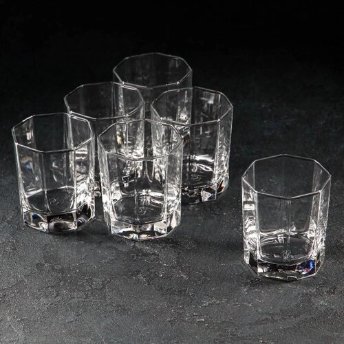 Набор стеклянных стаканов для виски Kosem, 285 мл, 6 шт
