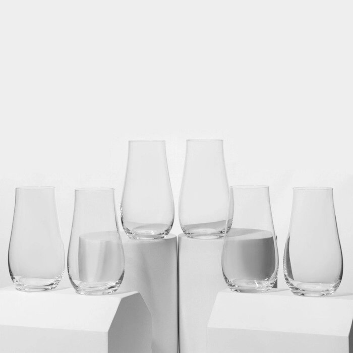 Набор стеклянных стаканов для воды LIMOSA, 450 мл, 6 шт от компании Интернет - магазин Flap - фото 1