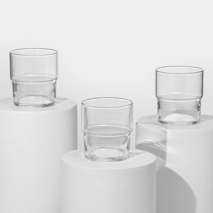 Набор стеклянных стаканов Hill, 300 мл, 3 шт от компании Интернет - магазин Flap - фото 1