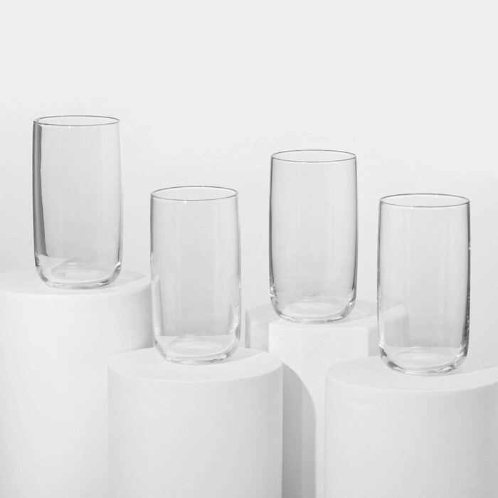 Набор стеклянных стаканов Iconic, 540 мл, 4 шт от компании Интернет - магазин Flap - фото 1