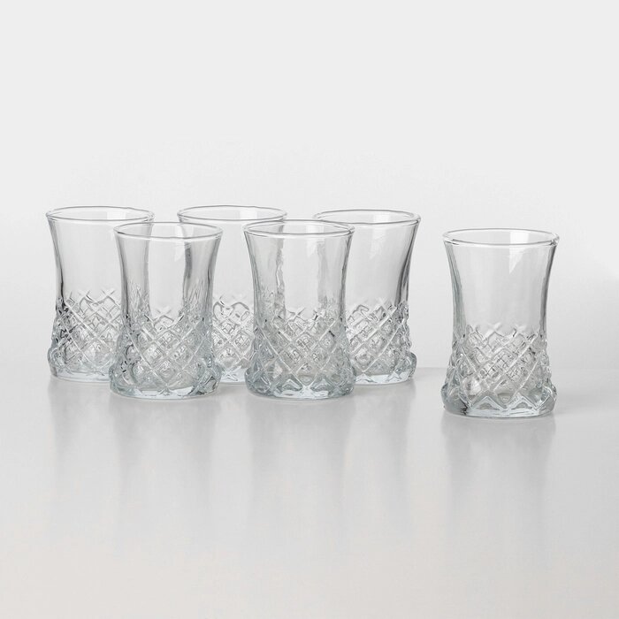 Набор стеклянных стаканов KENZU, 140 мл, 6 шт от компании Интернет - магазин Flap - фото 1