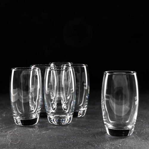 Набор стеклянных стаканов «Плэже», 330 мл, 6 шт
