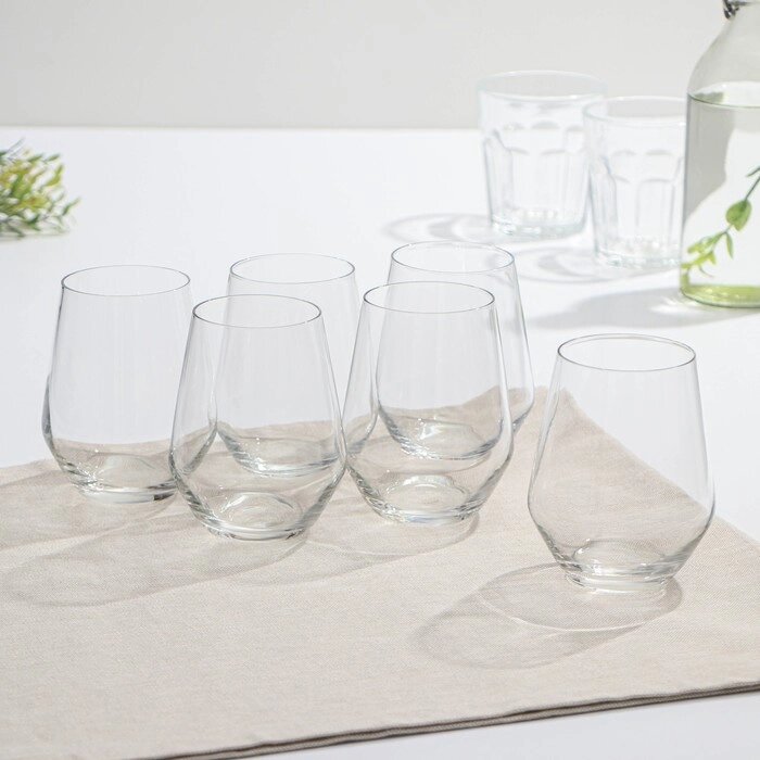 Набор стеклянных высоких стаканов Luminarc VAL SURLOIRE, 400 мл, 6 шт, цвет прозрачный от компании Интернет - магазин Flap - фото 1