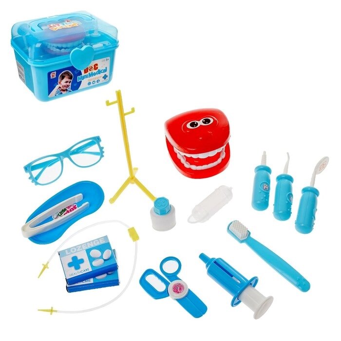 Набор стоматолога «Лечим зубки» в чемодане, МИКС от компании Интернет - магазин Flap - фото 1