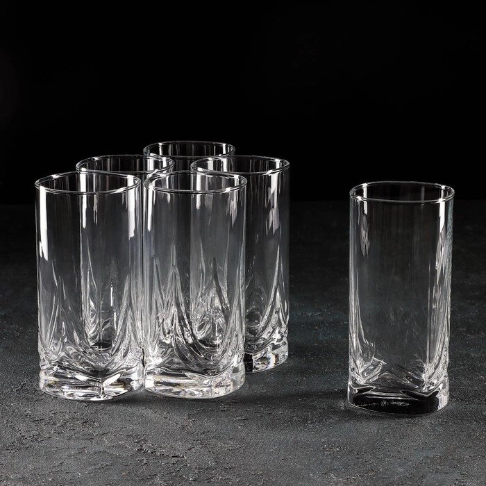 Набор высоких стеклянных стаканов Triumph, 300 мл, 6 шт от компании Интернет - магазин Flap - фото 1