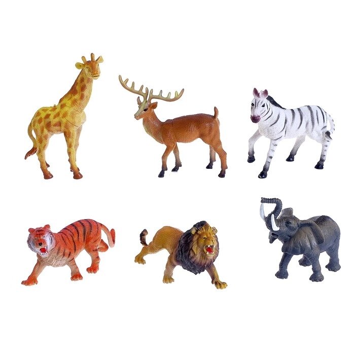 Набор животных «Загадочный мир животных», 6 фигурок от компании Интернет - магазин Flap - фото 1