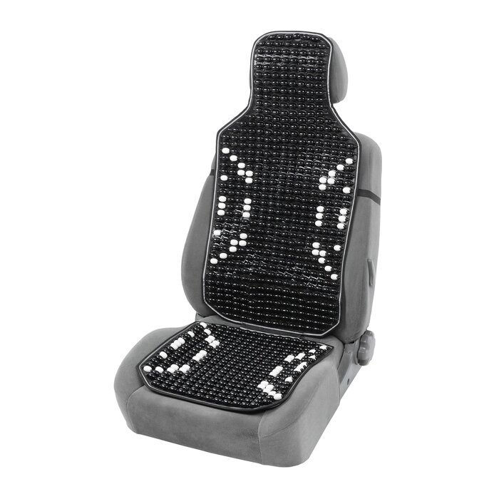 Накидка-массажёр на сиденье, 12642 см, с поясничной опорой, черный от компании Интернет - магазин Flap - фото 1