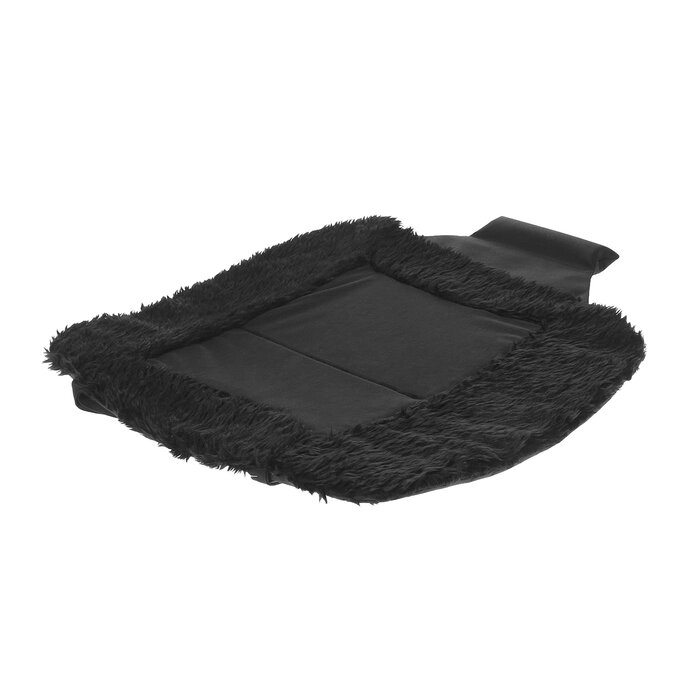 Накидка на сиденье МАТЕХ ALASKA LINE, мех, 48 х 52 см, черный от компании Интернет - магазин Flap - фото 1