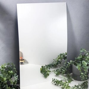 Наклейка пластик зеркальная "Прямоугольное зеркало" 60х40 см