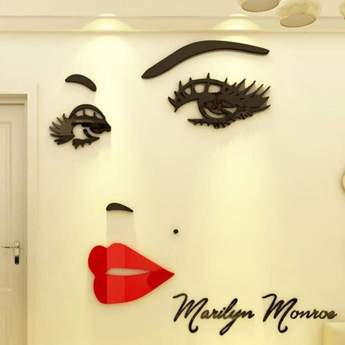 Наклейки интерьерные "Мэрилин Монро", декор на стену, панно 100 х 90 см от компании Интернет - магазин Flap - фото 1
