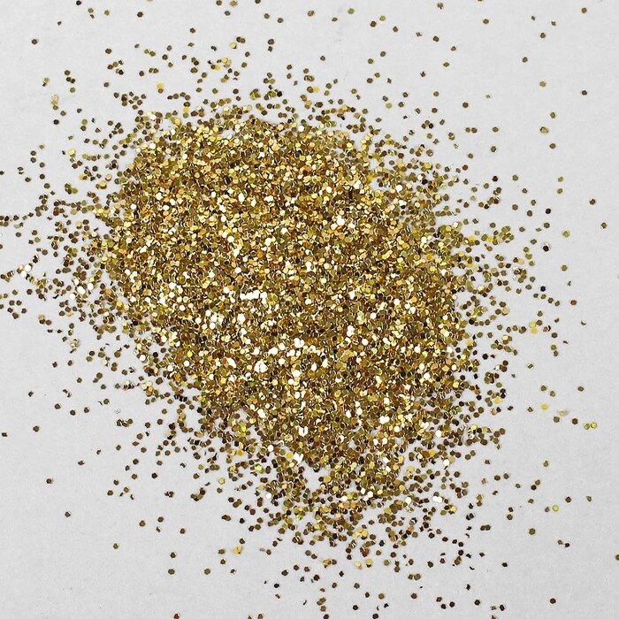 Наполнитель для шара «Блёстки», 0.4 мм, 500 г, цвет золотой от компании Интернет - магазин Flap - фото 1