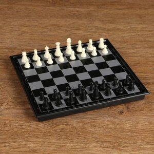 Настольная игра 3 в 1 "Классика"шахматы, шашки, нарды, магнитная доска 20 х 20 см