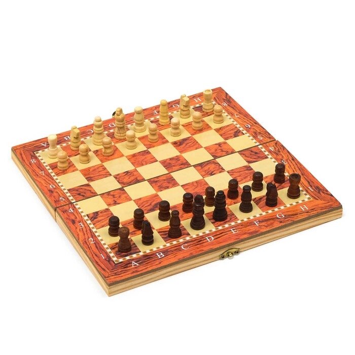 Настольная игра 3 в 1 "Монтел": нарды, шашки, шахматы, 24 х 24 см от компании Интернет - магазин Flap - фото 1