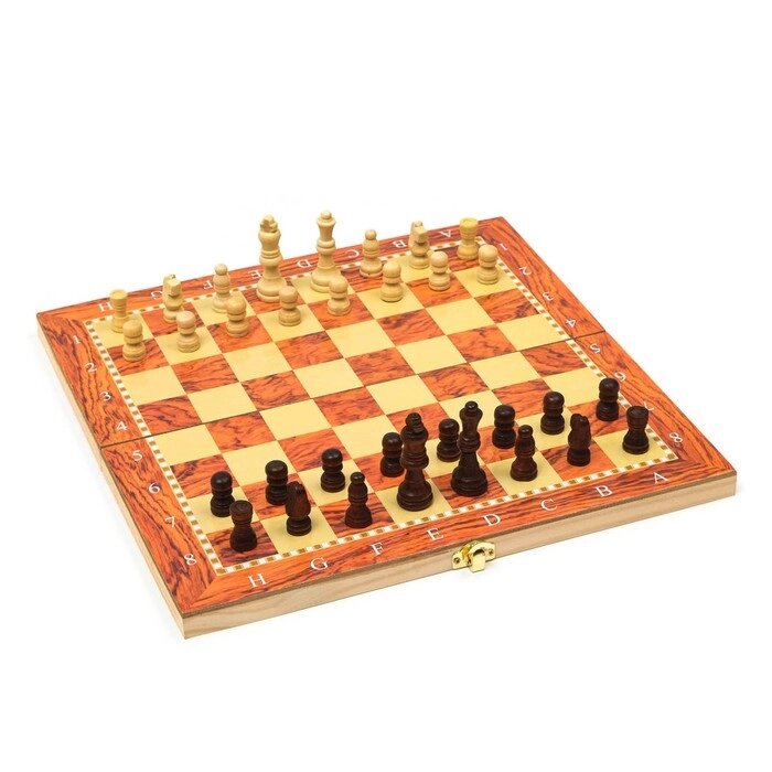 Настольная игра 3 в 1 "Падук": нарды, шахматы, шашки, 34 х 34 см от компании Интернет - магазин Flap - фото 1