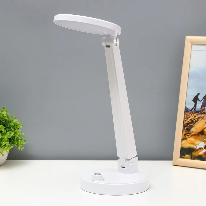 Настольная лампа "Алтрум" LED 4Вт USB АКБ белый 15x15x36 см RISALUX от компании Интернет - магазин Flap - фото 1
