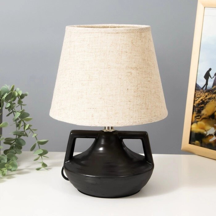 Настольная лампа "Амето" Е27 40Вт черный 20х20х29 см RISALUX от компании Интернет - магазин Flap - фото 1