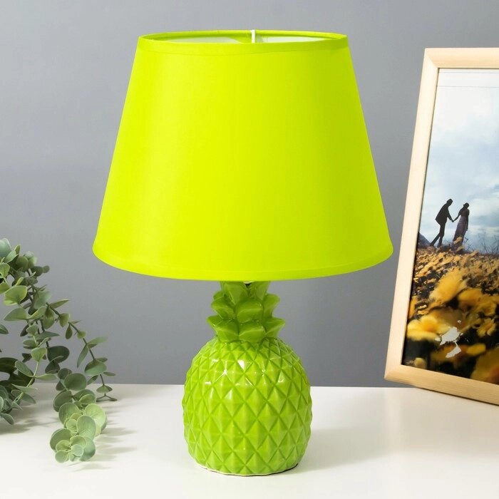 Настольная лампа "Ананас" Е14 40Вт зеленый 20х20х32 см RISALUX от компании Интернет - магазин Flap - фото 1