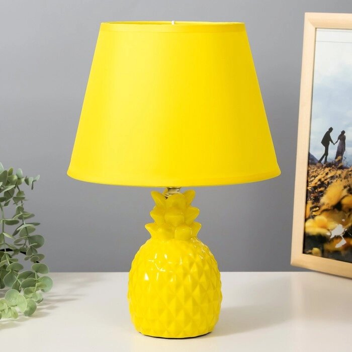 Настольная лампа "Ананас" Е14 40Вт желтый 20х20х32 см RISALUX от компании Интернет - магазин Flap - фото 1
