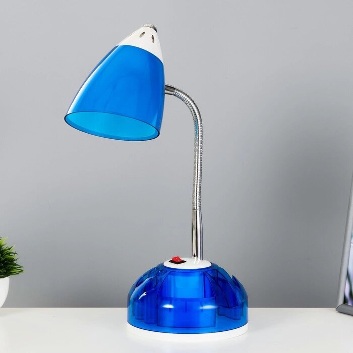 Настольная лампа "Ави" E27 15Вт синий 16х16х49 см RISALUX от компании Интернет - магазин Flap - фото 1