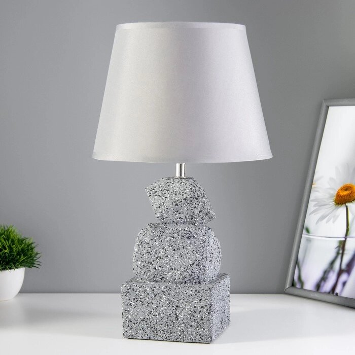 Настольная лампа "Баланс" Е14 40Вт серый 22х22х40 см RISALUX от компании Интернет - магазин Flap - фото 1