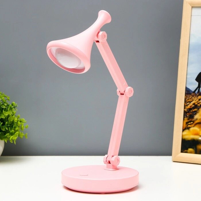 Настольная лампа "Джамбо" LED 2Вт USB АКБ розовый 13x13x34,5 см RISALUX от компании Интернет - магазин Flap - фото 1