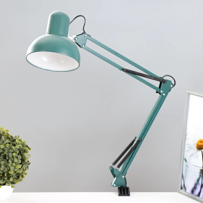 Настольная лампа "Джуни" Е27 40Вт зеленый 16х16х90 см RISALUX от компании Интернет - магазин Flap - фото 1