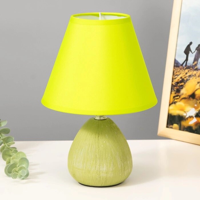 Настольная лампа "Эстель" Е27  40Вт зеленый 17х17х26 см RISALUX от компании Интернет - магазин Flap - фото 1