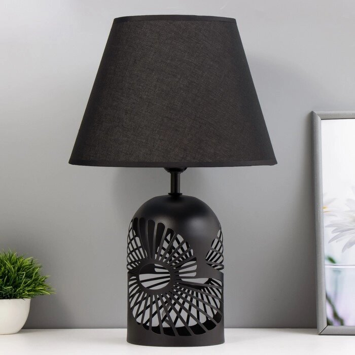 Настольная лампа "Фибоначчи" E27 40Вт черный 27х27х42 см RISALUX от компании Интернет - магазин Flap - фото 1