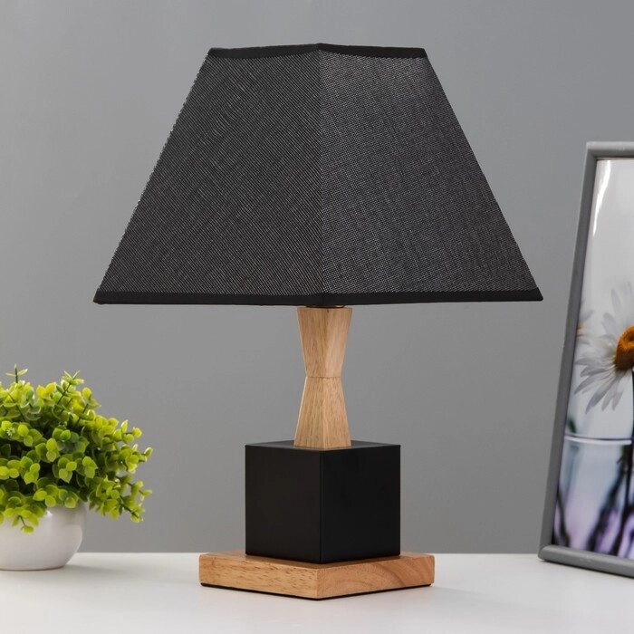 Настольная лампа "Финна" Е27 40Вт черный 23х23х41 см RISALUX от компании Интернет - магазин Flap - фото 1