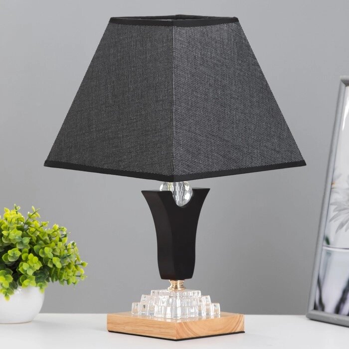 Настольная лампа "Хела" Е27 40Вт черный23х23х40 см RISALUX от компании Интернет - магазин Flap - фото 1